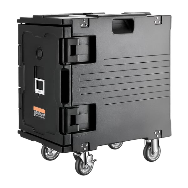 Isoleret madbeholder, 64,5x44,5x75,5 cm, sort, catering