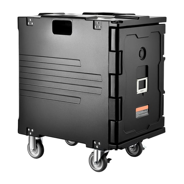 Isoleret madbeholder, 64,5x44,5x75,5 cm, sort, catering