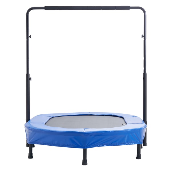 Børnetrampolin, 143,5x97x96,5 cm, Blå, Sammenklappelig