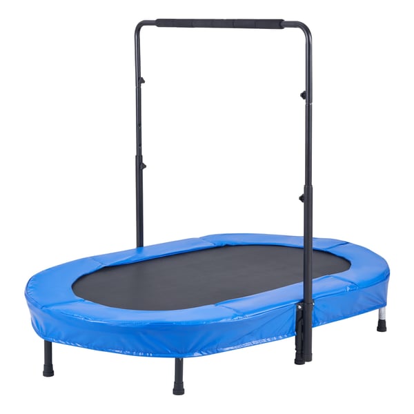 Børnetrampolin, 143,5x97x96,5 cm, Blå, Sammenklappelig