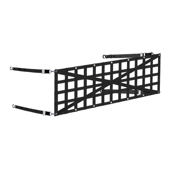 Bagklapnet 137x46 cm, kraftigt lastnet, justerbare stropper