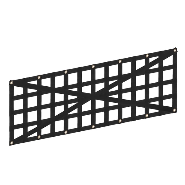 Bagklapnet 137x46 cm, kraftigt lastnet, justerbare stropper
