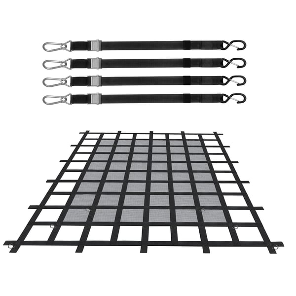 Lastnet, 183x145 cm, Sort, Kraftig lastnet til lastbil