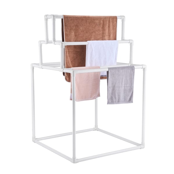 Pyyheteline, 90x90x139 cm, Valkoinen, PVC
