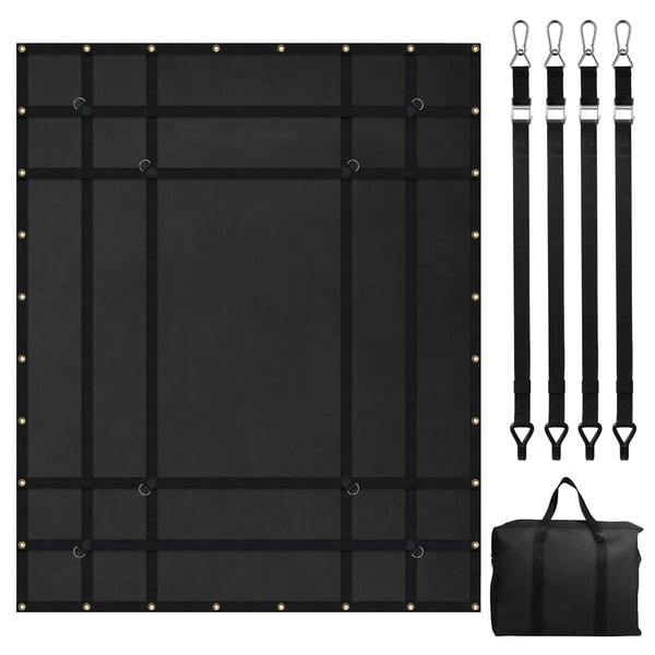 Lastnet, 183 x 145 cm, Sort, Kraftig opbevaring til lastbil
