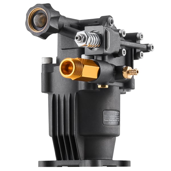 Højtryksrenserpumpe, 19mm aksel, 241 bar, 9,5 L/min, aluminium