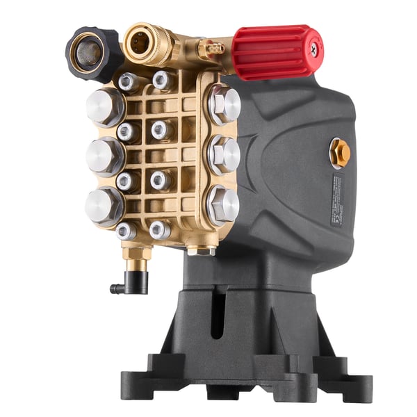 Högtryckstvättpump, 25.4 mm axel, 276 bar, 15 l/min, horisontell, koppar