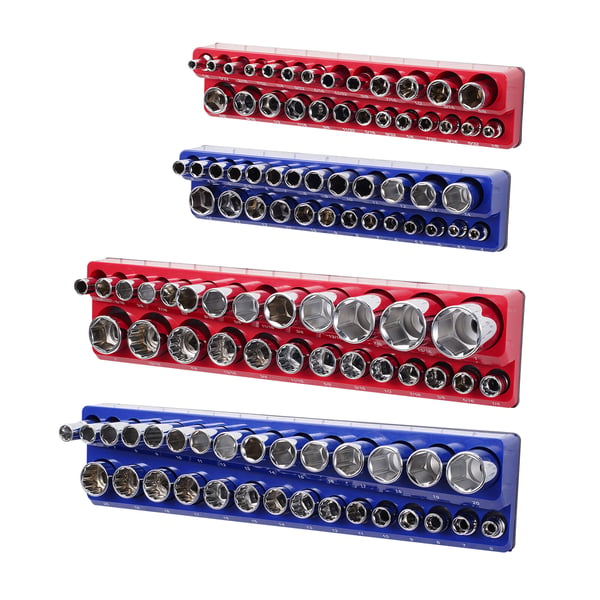 Hylsorganizerset, Magnetisk, 380x89x39 mm, Blå, Förvaring