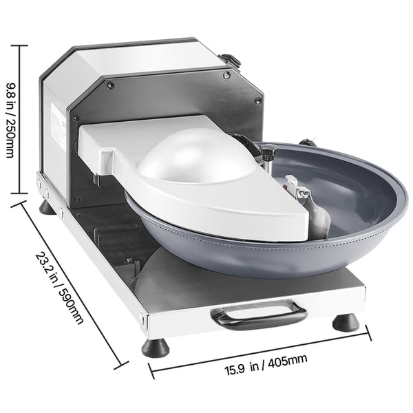 Foodprocessor, 59x40,5x25 cm, rustfrit stål