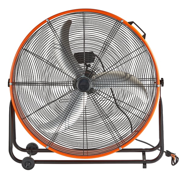 Industriel gulvventilator, 88x34x94 cm, justerbar, kraftig