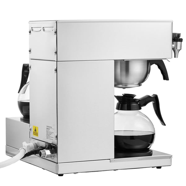Droppkaffebryggare, 12 koppar, 40,5x40,5x46 cm, rostfritt stål