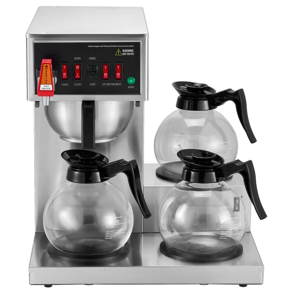 Droppkaffebryggare, 12 koppar, 40,5x40,5x46 cm, rostfritt stål