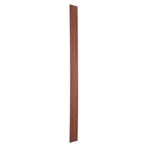 Akustikväggpaneler, 8 stycken, 245x16.6x0.9 cm, svart valnöt, WPC