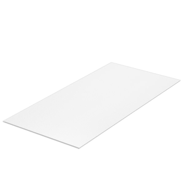 Drivhuspaneler, 121x60,5x0,6 cm, Klar, Polycarbonat tagplader