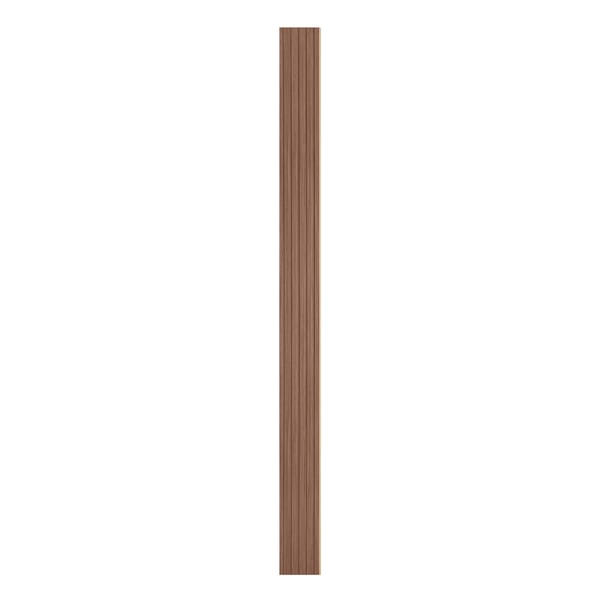 Akustiset seinäpaneelit, 8 kappaletta, 245x16.6x0.9 cm, harmaa tammi, WPC