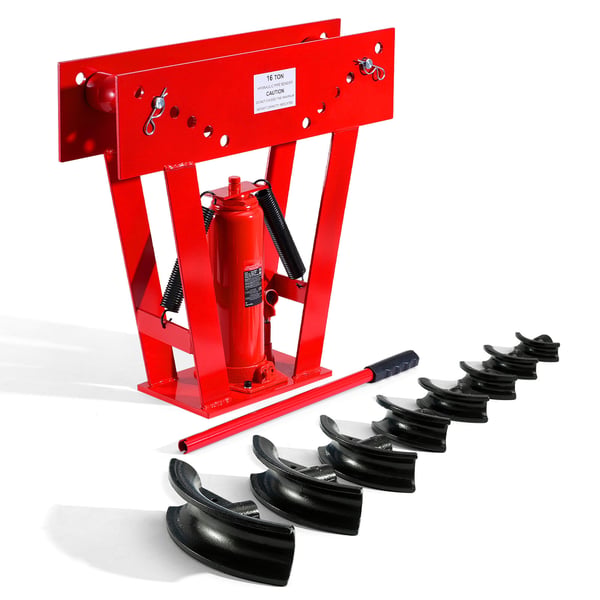 Hydraulisk rørbukker, 600x180x575 mm, kraftig stål