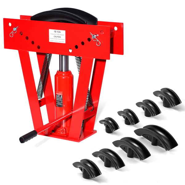 Hydraulisk rørbukker, 600x180x575 mm, kraftig stål