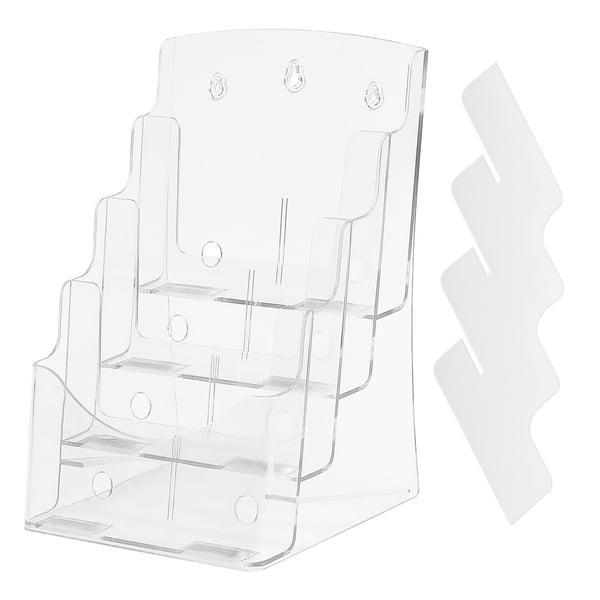 Brochureholder, 23,5x20x34 cm, Klar, Akryl