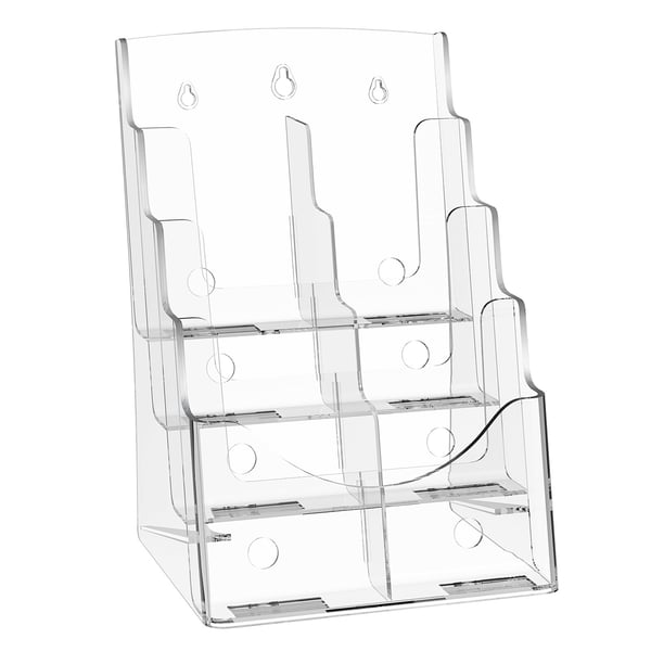 Brochureholder, 23,5x20x34 cm, Klar, Akryl