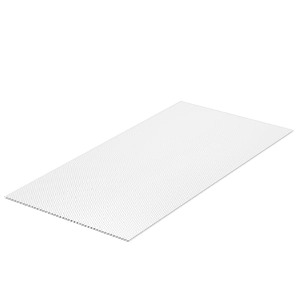 Drivhuspaneler, Polycarbonat, 121x60,5x0,6 cm, Klar, Tagdækning