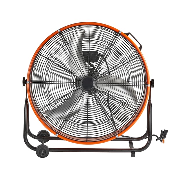 Industriel gulvventilator, 78x71x32 cm, justerbar, kraftig