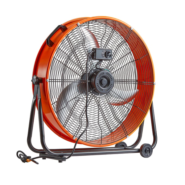 Industriel gulvventilator, 78x71x32 cm, justerbar, kraftig
