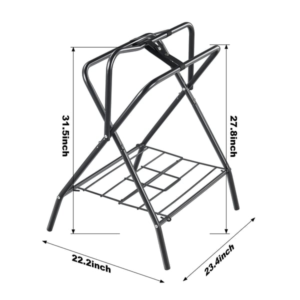 Sadelholder, 71.1x48.3x95.3 cm, Sort, Stål