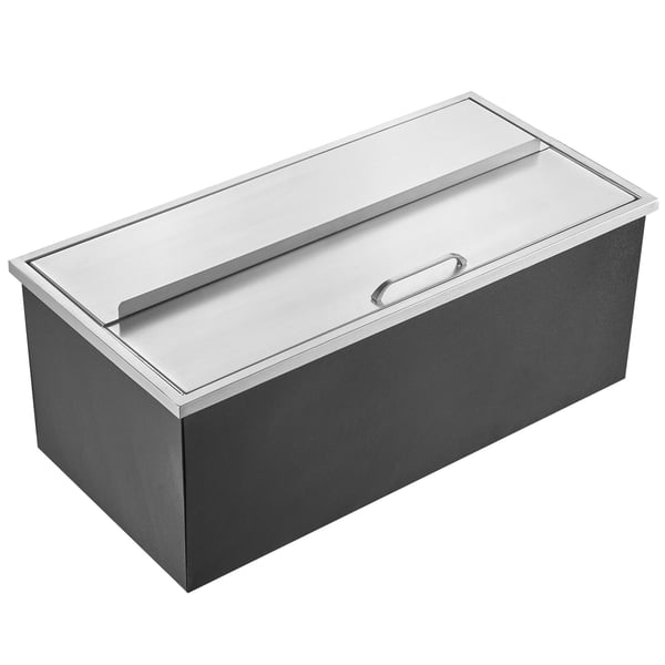 Køleboks, 91.4x45.7x35.6 cm, rustfrit stål, udendørs opbevaring