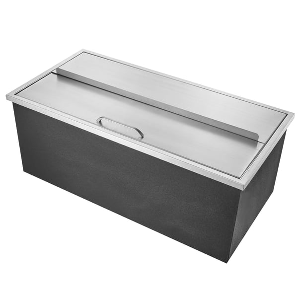 Køleboks, 91.4x45.7x35.6 cm, rustfrit stål, udendørs opbevaring