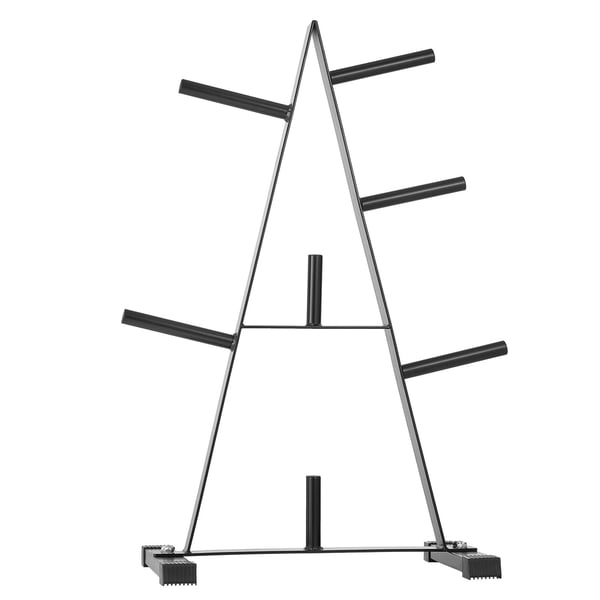 Vægtskiveholder, 69x37.5x93 cm, Sort, Metalopbevaring