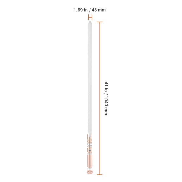 Light Sword 104x4,3x4,3 cm Guld, uppladdningsbar, LED-belysning
