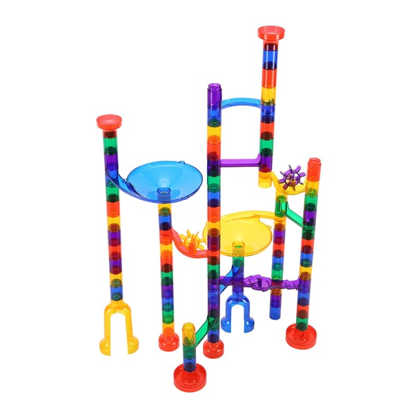 Marble Run Sæt, 110-delt Byggeklods Labyrint, 44x35 cm, Pædagogisk Legetøj