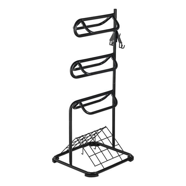 Satulateline, 76,2x76,2x174 cm, musta, teräksinen säilytys