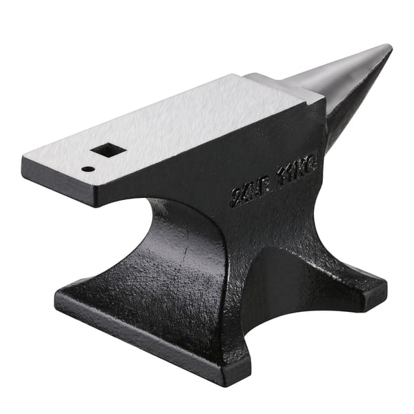Ambolt, Enkelt horn støbestål, 31,2x6,4 cm, Metalbearbejdningsværktøj