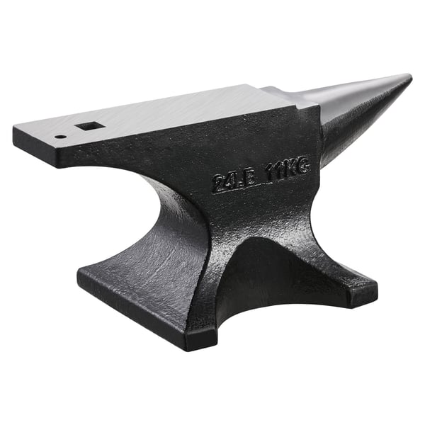 Ambolt, Enkelt horn støbestål, 31,2x6,4 cm, Metalbearbejdningsværktøj