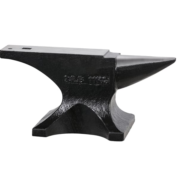 Ambolt, Enkelt horn støbestål, 31,2x6,4 cm, Metalbearbejdningsværktøj