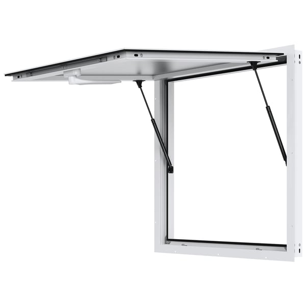 Serveringsvindue, 91,5x91,5 cm, aluminiumlegering, serveringsvindue