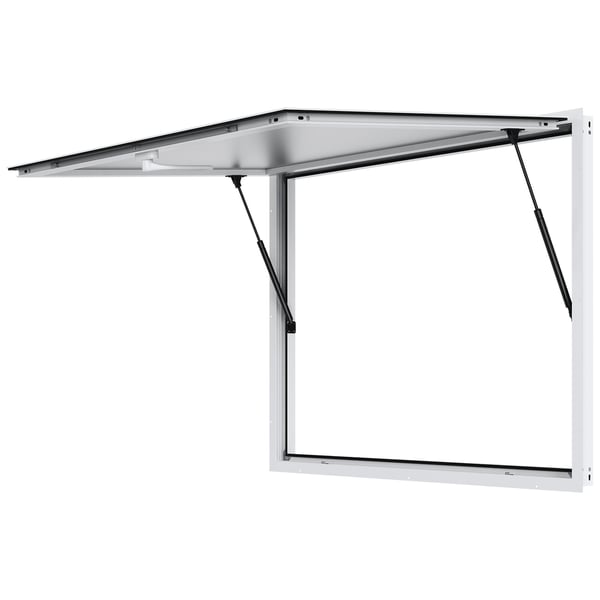 Serveringsfönster, 122x91,5 cm, aluminiumlegering, matvagn servicefönster