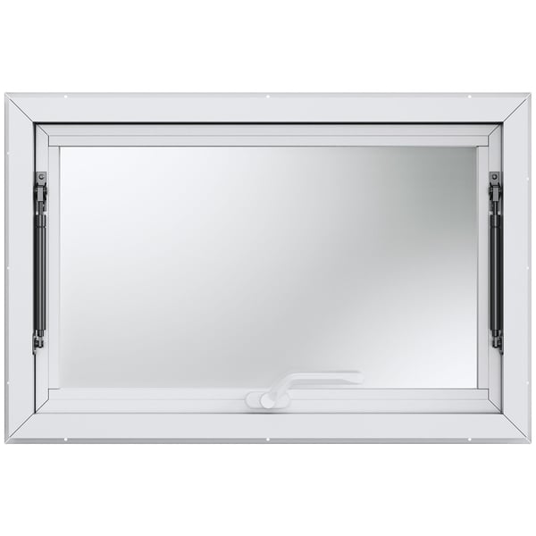 Concession vindue, 91.5x61 cm, aluminiumlegering, serveringsvindue