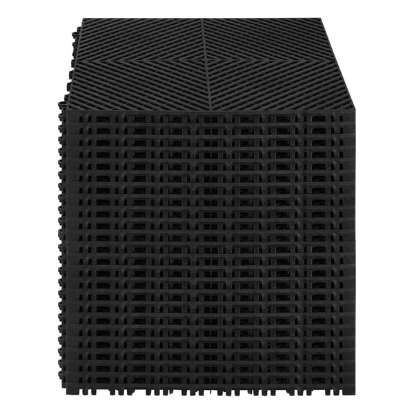 Afløbsgulvmåtte, 41.5x41.5x1.8 cm, Sort, PP-materiale