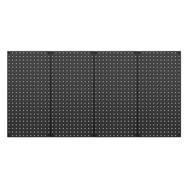 Pegboard paneler, 61x30x1,9 cm, sort, metal opbevaring
