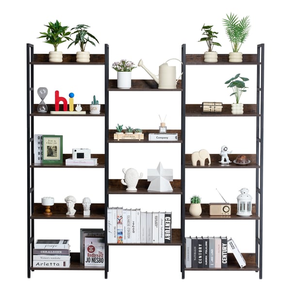 Bogreol, 176x30x176 cm, Metal, Opbevaring