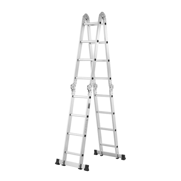 Taitettava tikas, 7-in-1 teleskooppinen jatkettava, 156x61x221 cm, säädettävä, alumiini