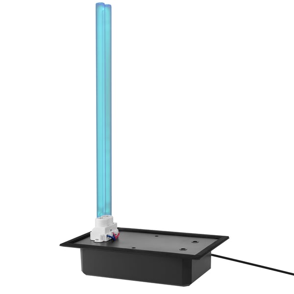 Luftrenser, Hele huset HVAC UV UVC, 25.8x15.6x40.2 cm, Sort, luftrenser