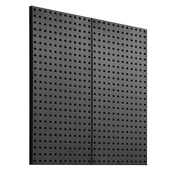 Pegboard paneler, 61x30x1,9 cm, sort, stål opbevaring