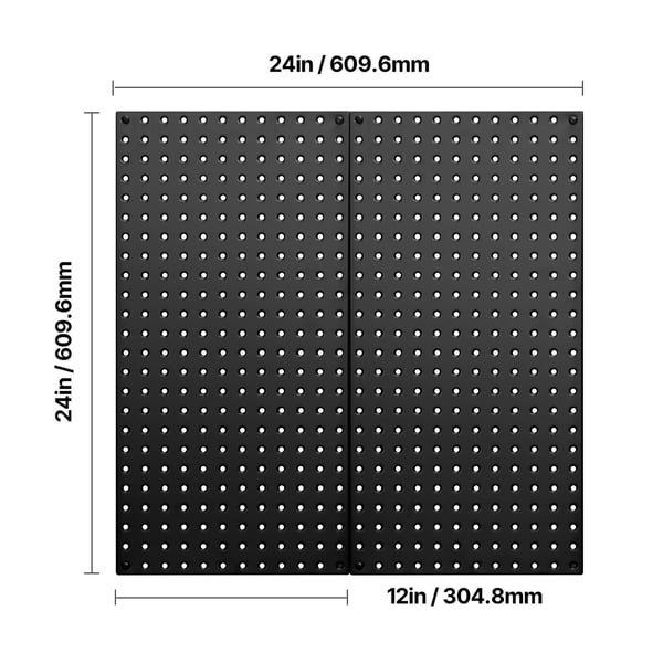 Hulplade, 61x30x1,9 cm, Sort, Metalopbevaring