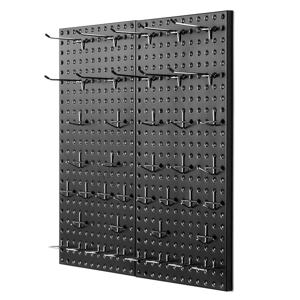 Hulplade, 61x30x1,9 cm, Sort, Metalopbevaring
