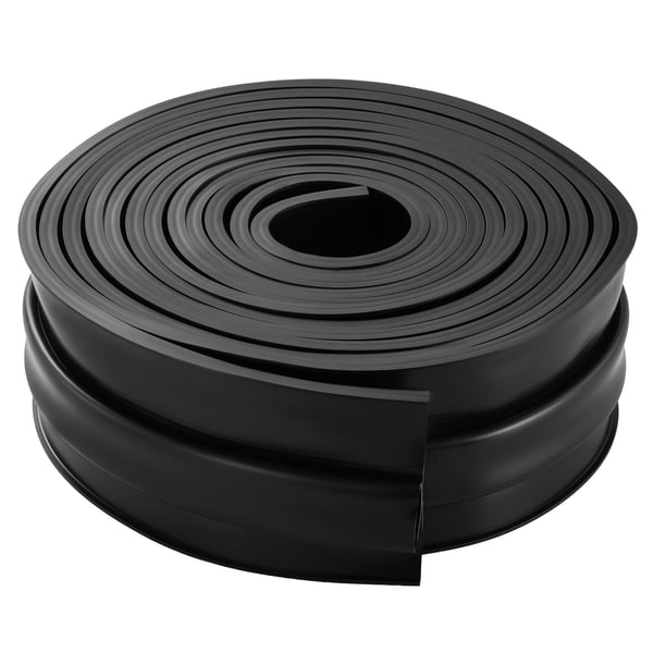 Garageporttætningssæt, 30x30x10 cm, Sort, PVC