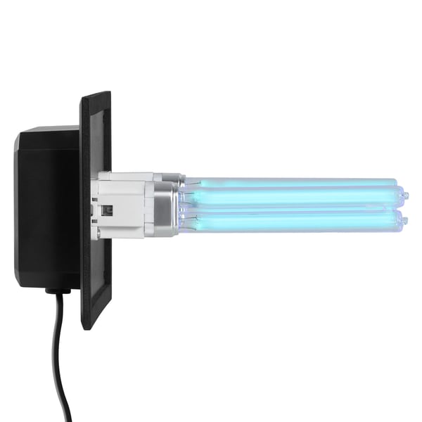 Ilmanpuhdistin, koko talon HVAC UV UVC -valo, 17,5x12,6x21,7 cm, musta