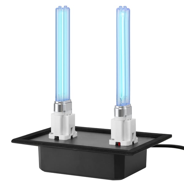 Ilmanpuhdistin, koko talon HVAC UV UVC -valo, 17,5x12,6x21,7 cm, musta